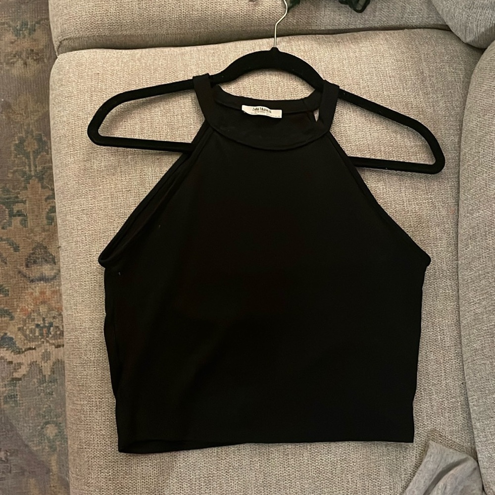 Zara Trafaluc Black Tank Top, Medium